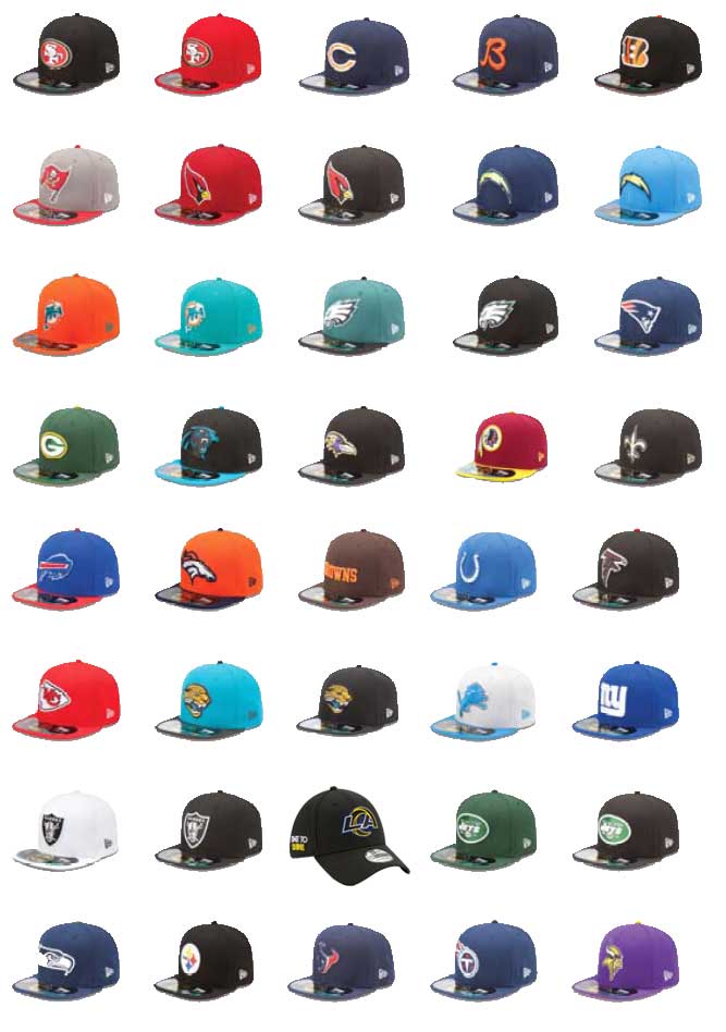NFL Caps-teams